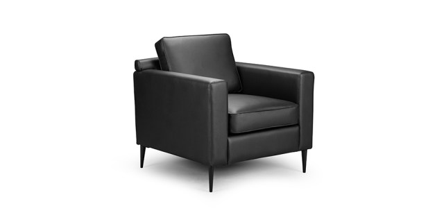 71-0313-FILLA-ARMCHAIR-PVC-BLACK-FRONT